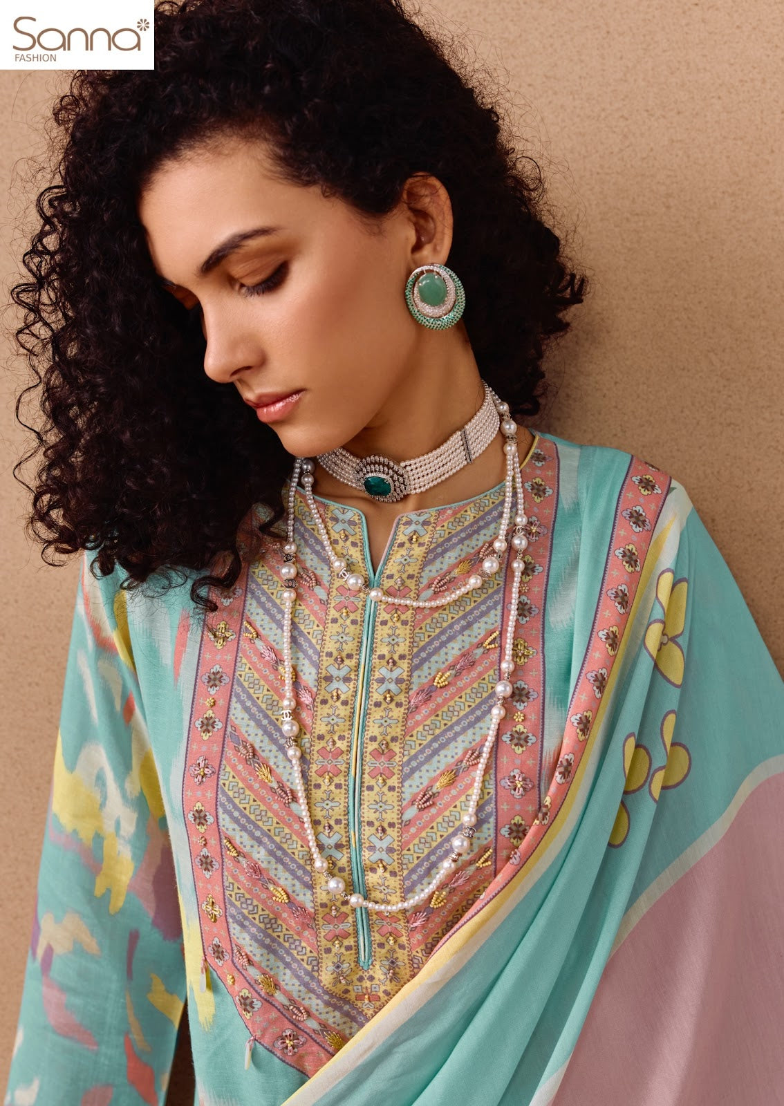 Jazba Sadhana Linen Pant Style Suits Wholesaler