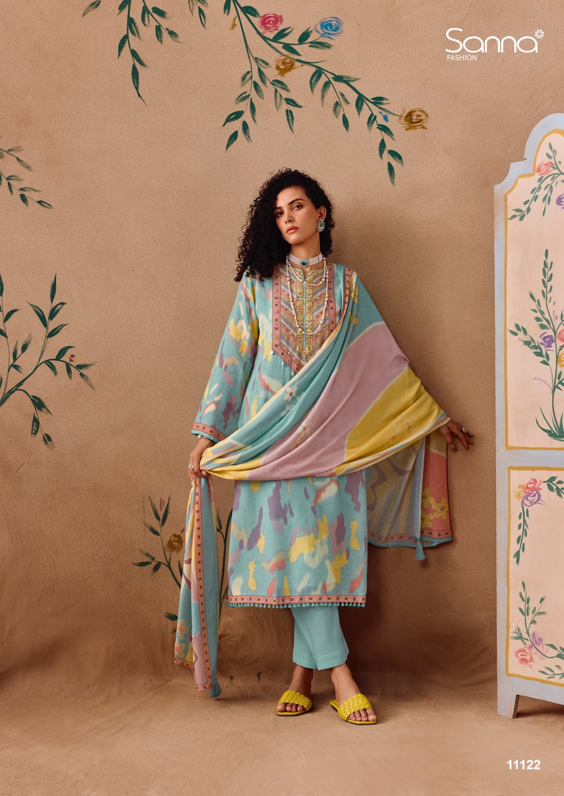 Jazba Sadhana Linen Pant Style Suits Wholesaler
