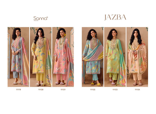 Jazba Sadhana Linen Pant Style Suits Wholesaler
