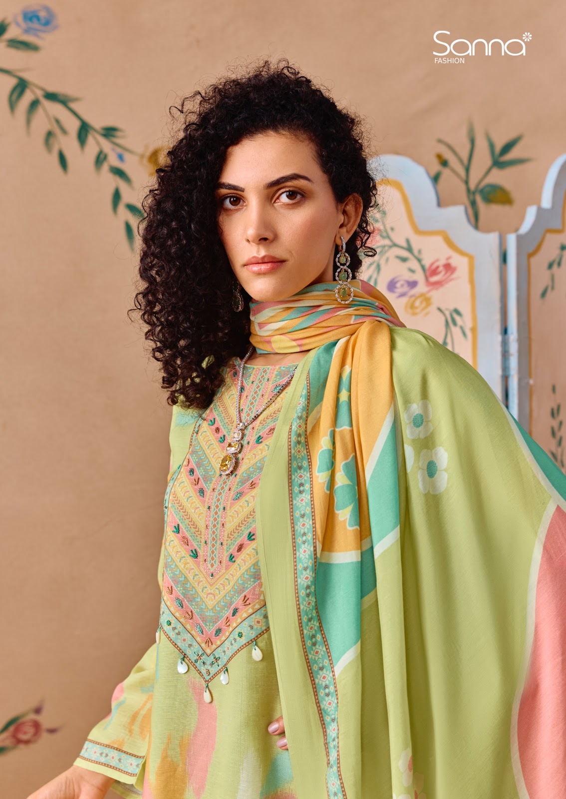 Jazba Sadhana Linen Pant Style Suits Wholesaler