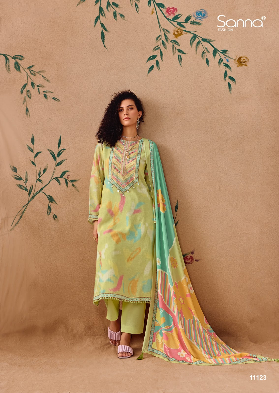 Jazba Sadhana Linen Pant Style Suits Wholesaler