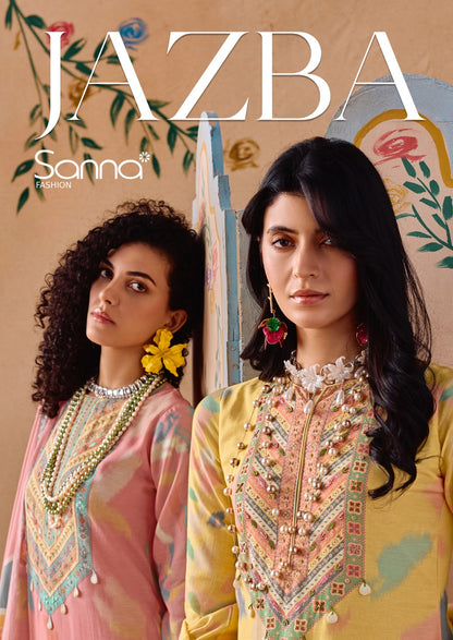 Jazba Sadhana Linen Pant Style Suits Wholesaler