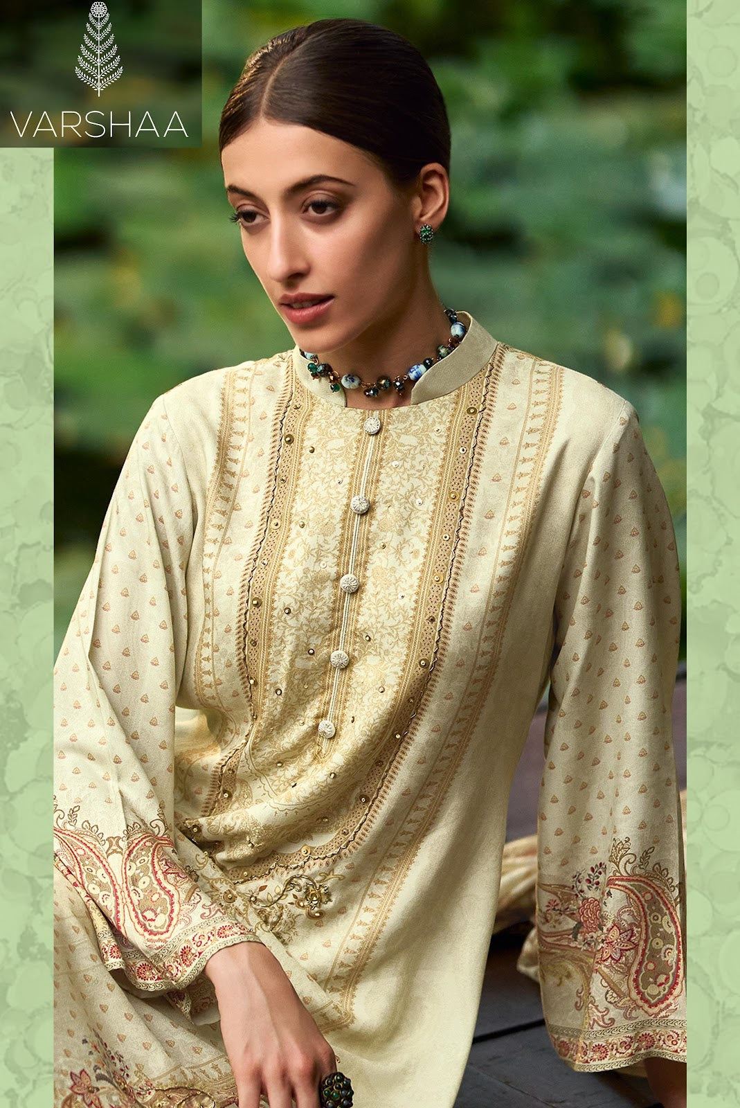 Jazba Varshaa Pashmina Suits Supplier India