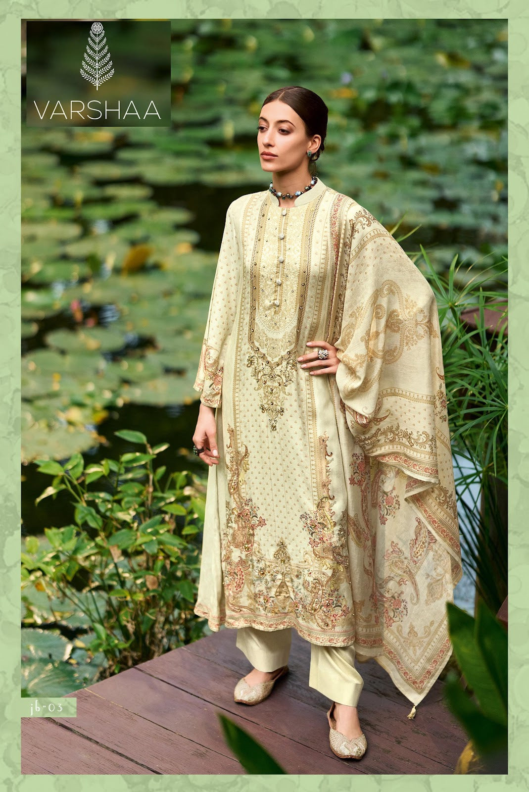 Jazba Varshaa Pashmina Suits Supplier India