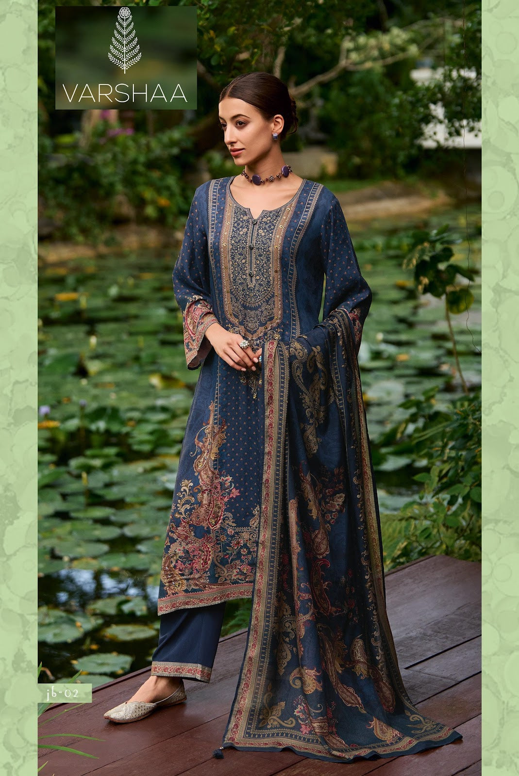 Jazba Varshaa Pashmina Suits Supplier India