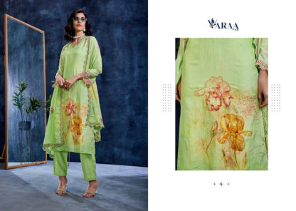 Jazel Varaa Fab Muslin Pant Style Suits Exporter Ahmedabad