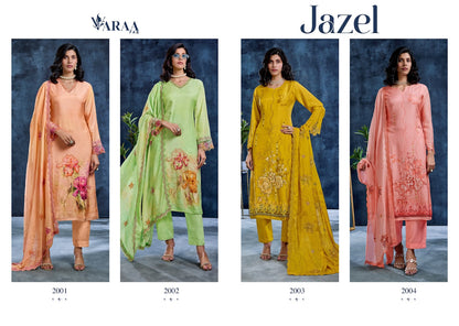 Jazel Varaa Fab Muslin Pant Style Suits Exporter Ahmedabad