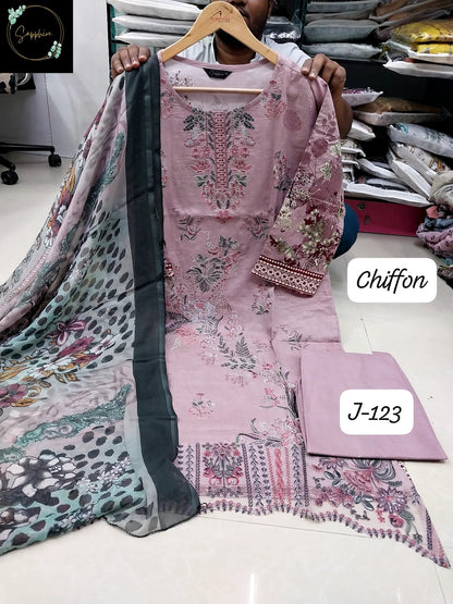 Jazmin Vol 123 Sapphire Lawn Cotton Pakistani Readymade Suits Exporter Ahmedabad