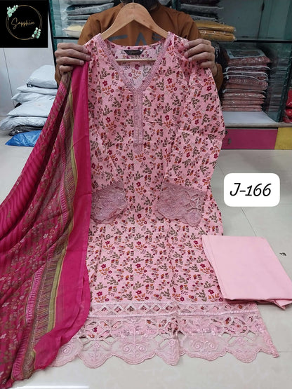 Jazmin Vol 166 Sapphire Lawn Karachi Readymade Suits Wholesale Price