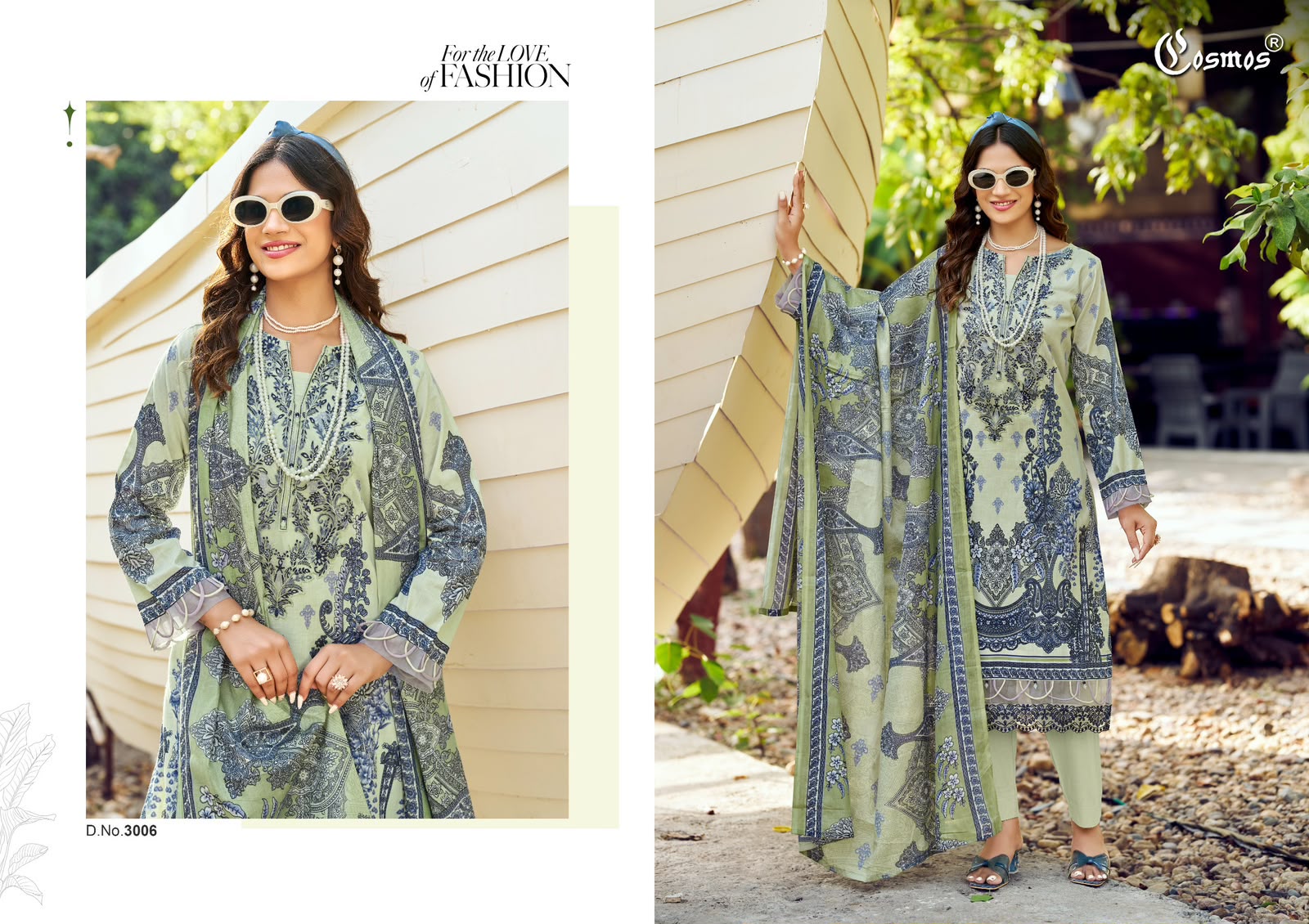 Jazmin Vol 3 Cosmos Fashion Lawn Cotton Karachi Salwar Suits Wholesale Rate