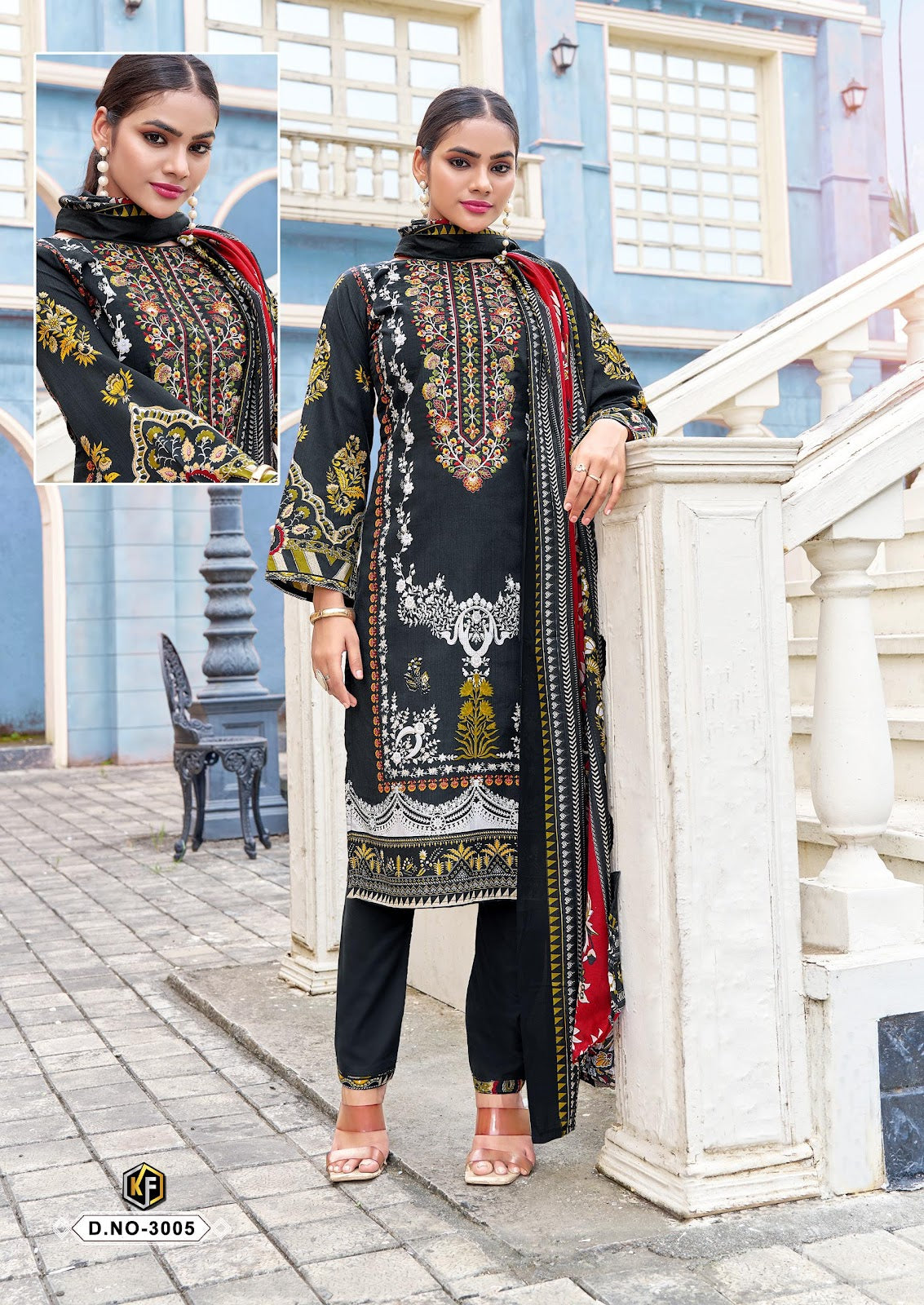 Jazmin Vol 3 Keval Fab Cotton Karachi Salwar Suits Wholesaler