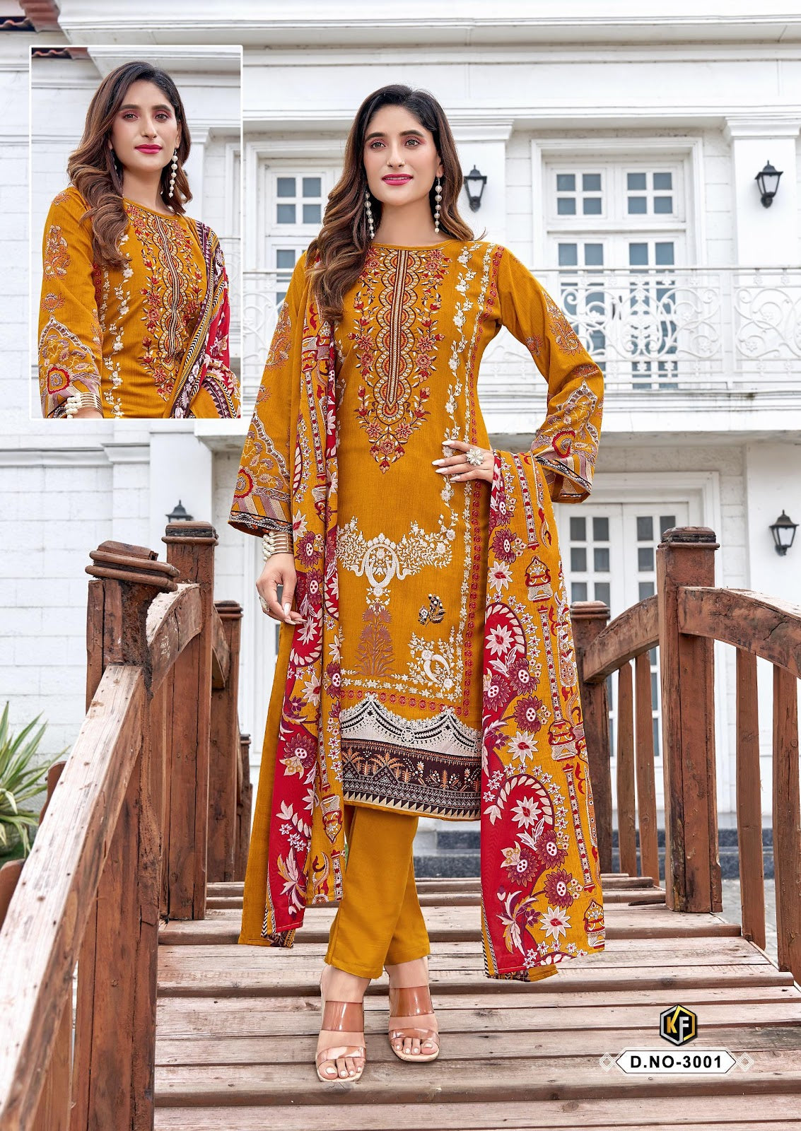 Jazmin Vol 3 Keval Fab Cotton Karachi Salwar Suits Wholesaler