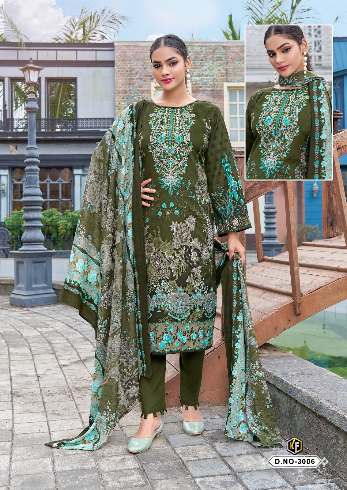 Jazmin Vol 3 Keval Fab Cotton Karachi Salwar Suits Wholesaler