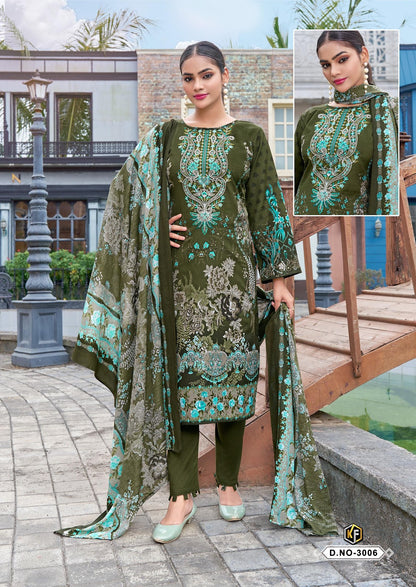 Jazmin Vol 3 Keval Fab Cotton Karachi Salwar Suits Wholesaler