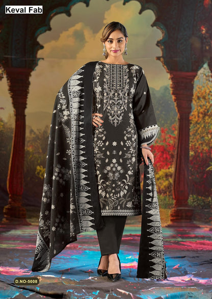 Jazmin Vol 5 Mizaj Keval Fab Mix Cotton Karachi Salwar Suits Wholesale Rate