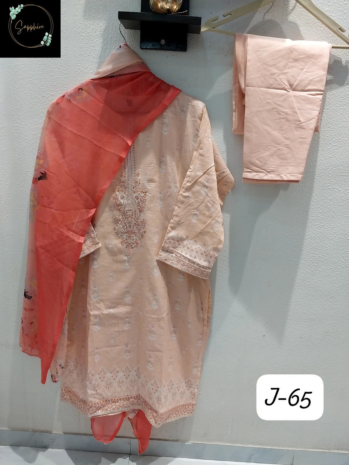 Jazmin Vol 65 Sapphire Lawn Cotton Pakistani Readymade Suits Supplier India