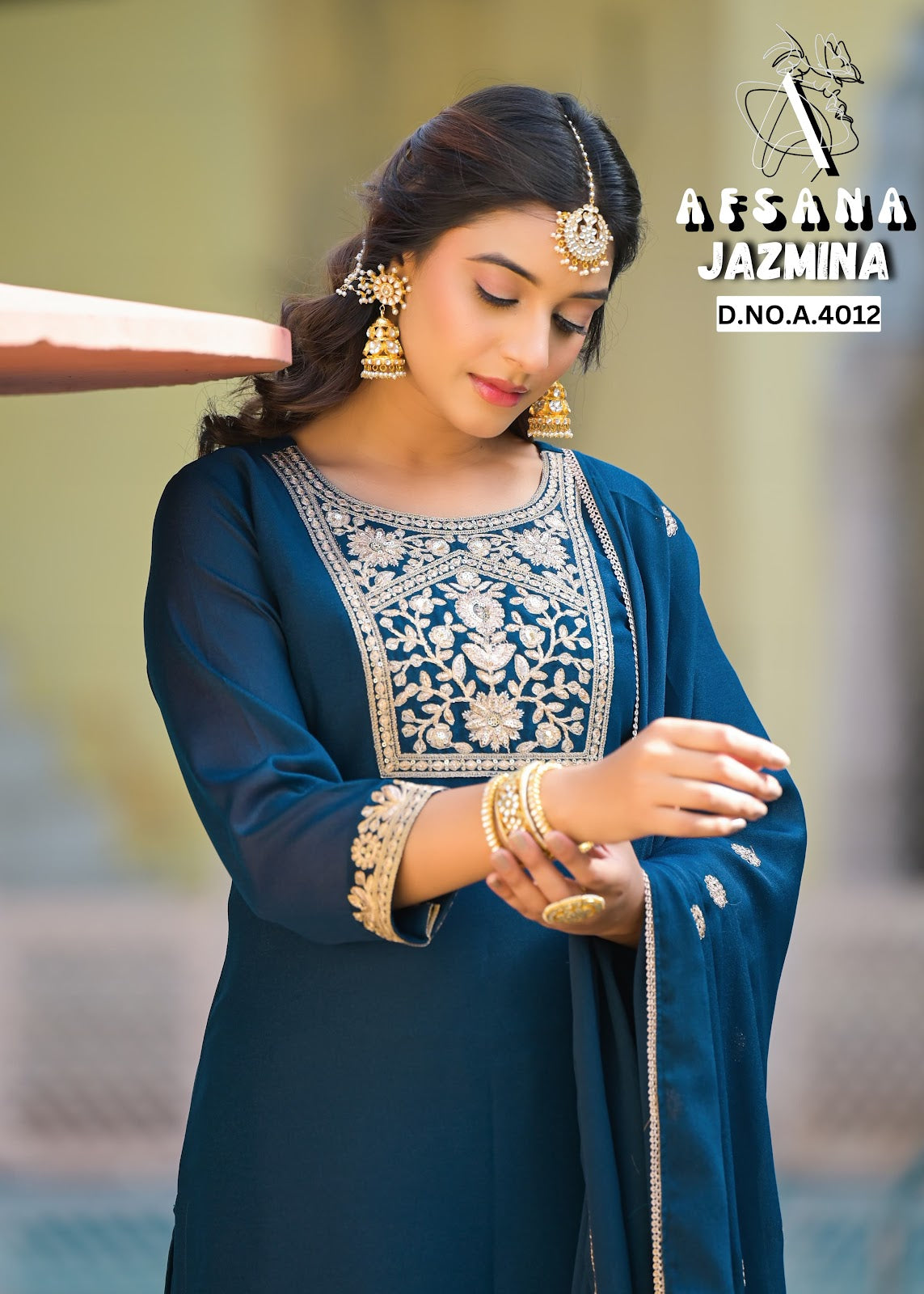 Jazmina Afsana Simmer Readymade Plazzo Style Suits Wholesaler Gujarat