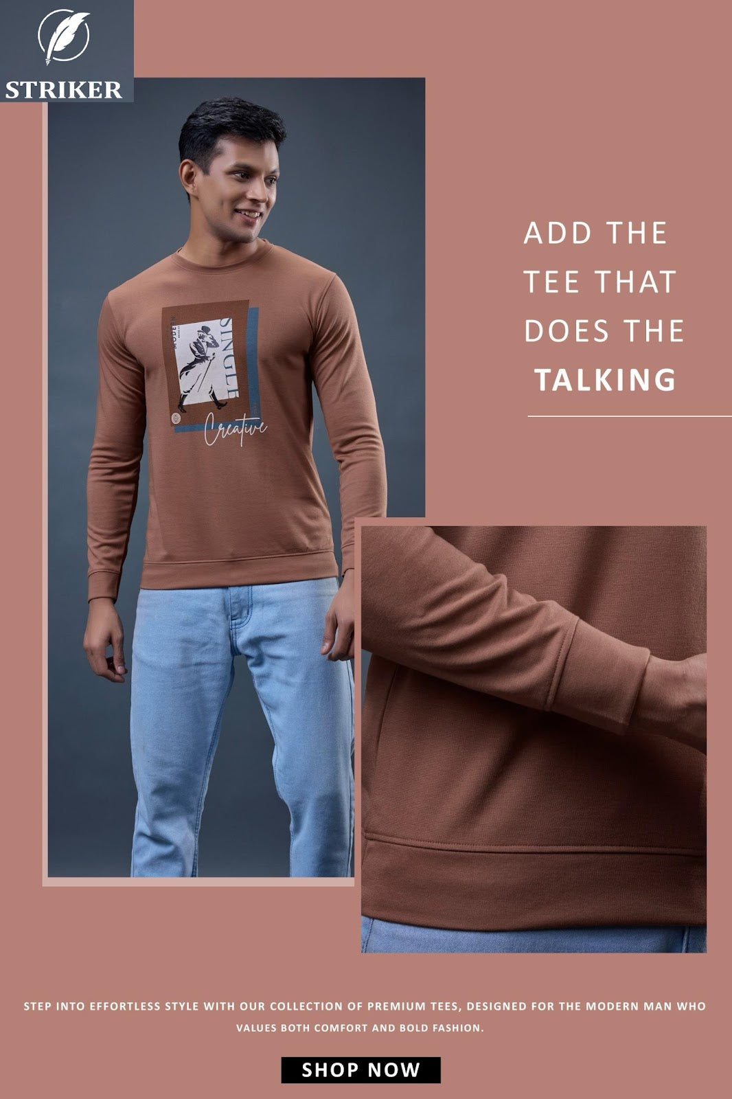 Jbr St 292 Striker Canvas Knit Mens Tshirts Exporter