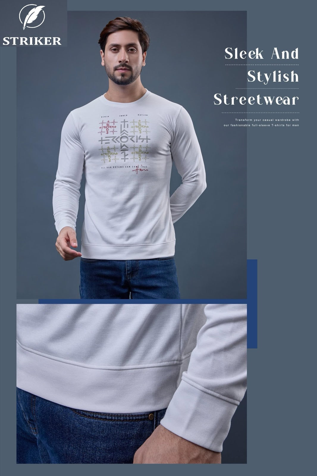 Jbr St 292 Striker Canvas Knit Mens Tshirts Exporter