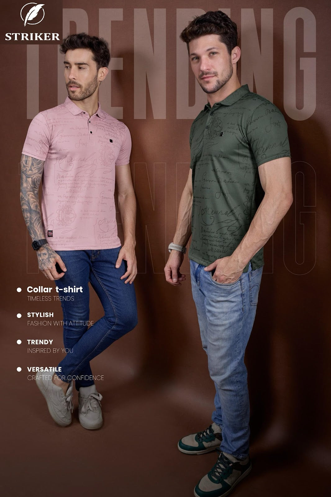 Jbr St 302 Striker Jacquard Knit Mens Tshirts Manufacturer Gujarat