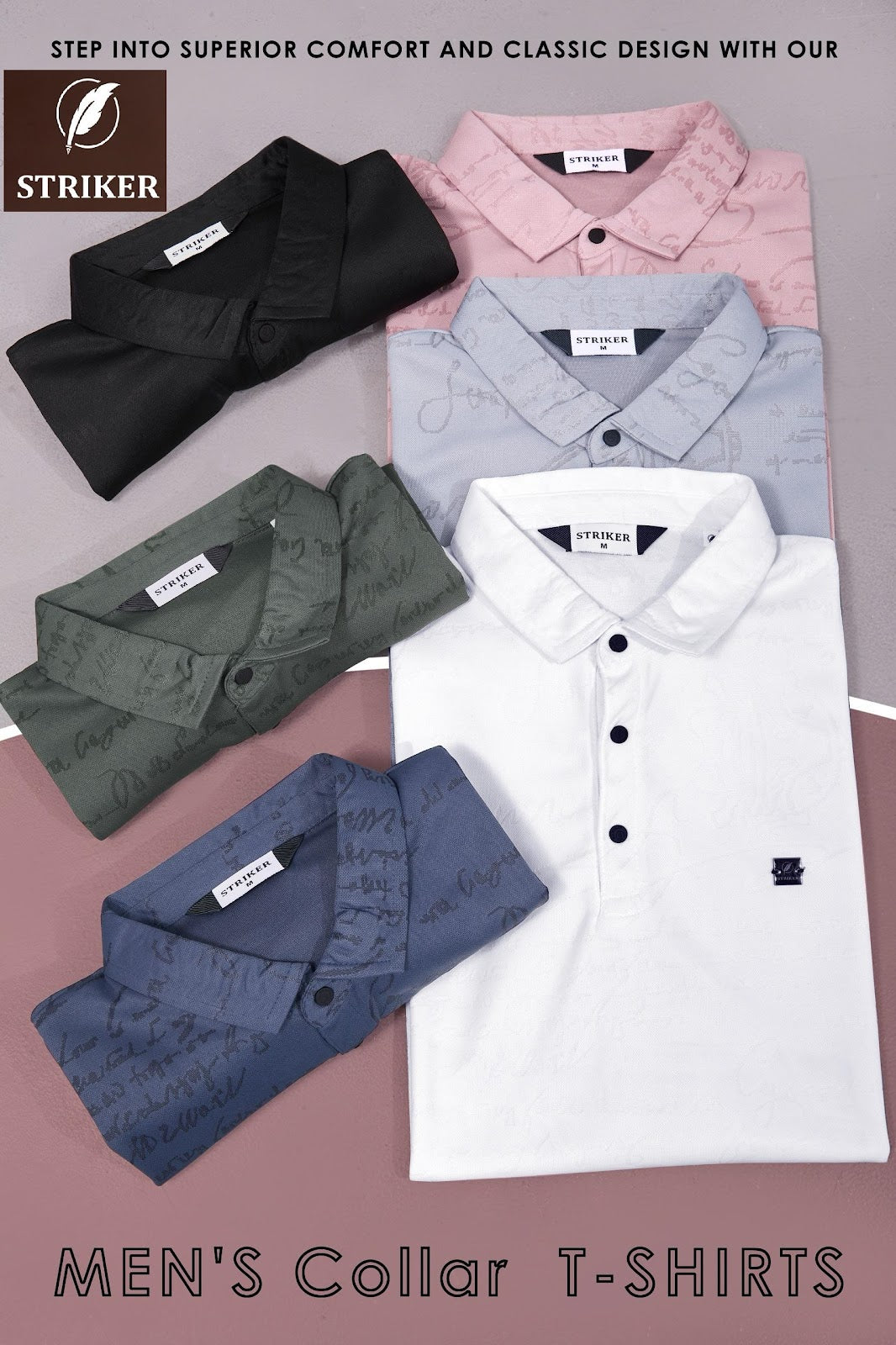 Jbr St 302 Striker Jacquard Knit Mens Tshirts Manufacturer Gujarat