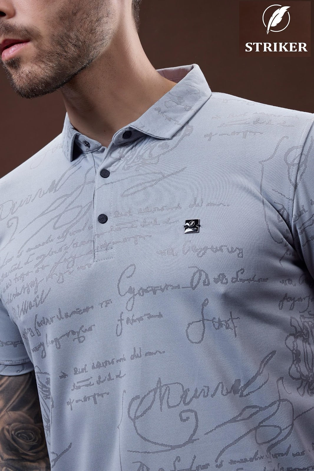 Jbr St 302 Striker Jacquard Knit Mens Tshirts Manufacturer Gujarat