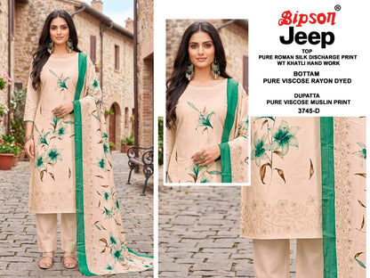 Jeep Wranglar 3740-3745 Bipson Prints Roman Silk Pant Style Suits Wholesaler Ahmedabad