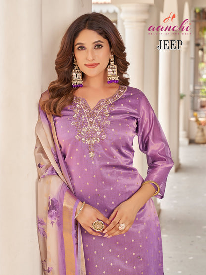 Jeep Aanchi Pure Shimmer Readymade Suits Manufacturer Gujarat