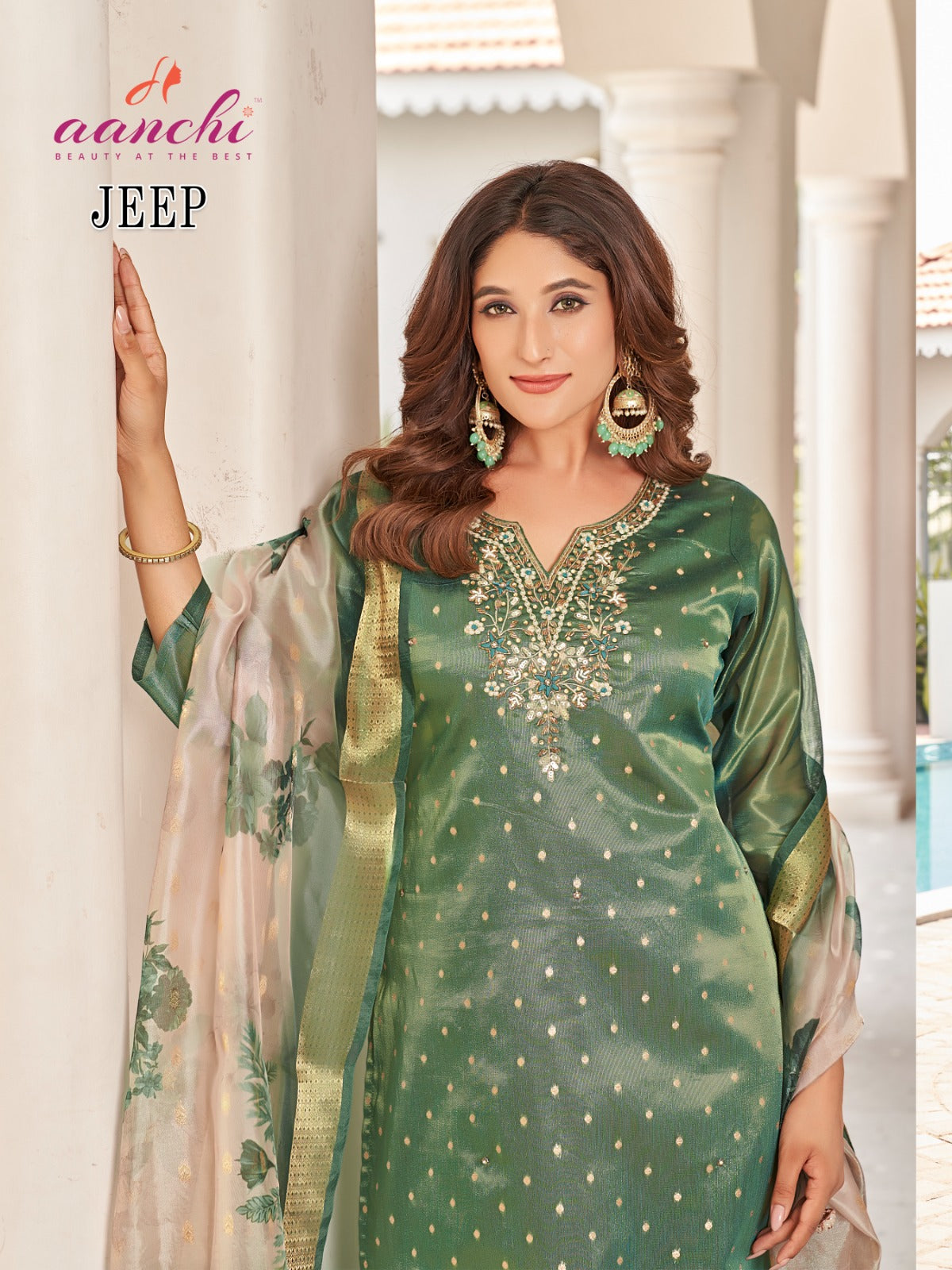 Jeep Aanchi Pure Shimmer Readymade Suits Manufacturer Gujarat