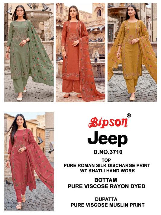 Jeep Wranglar 3710 Bipson Prints Roman Silk Pant Style Suits Wholesale