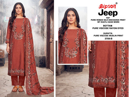 Jeep Wranglar 3759 Bipson Prints Roman Silk Pant Style Suits Supplier India