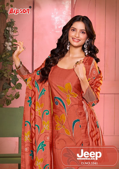 Jeep Wrangler 3341 Bipson Prints Roman Silk Pant Style Suits Wholesale