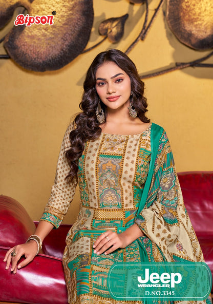 Jeep Wrangler 3345 Bipson Prints Roman Silk Pant Style Suits Supplier