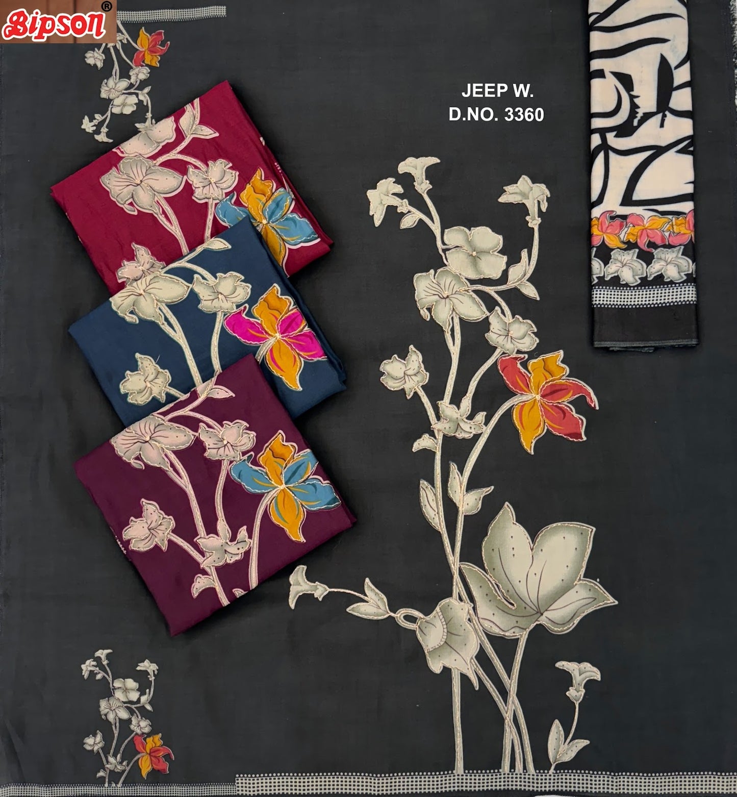 Jeep Wrangler 3360 Bipson Prints Roman Silk Pant Style Suits Manufacturer Gujarat