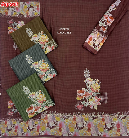 Jeep Wrangler 3482 Bipson Prints Roman Silk Pant Style Suits Supplier Gujarat