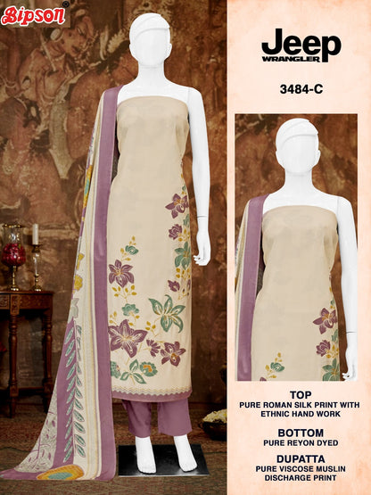 Jeep Wrangler 3484 Bipson Prints Roman Silk Pant Style Suits Wholesaler