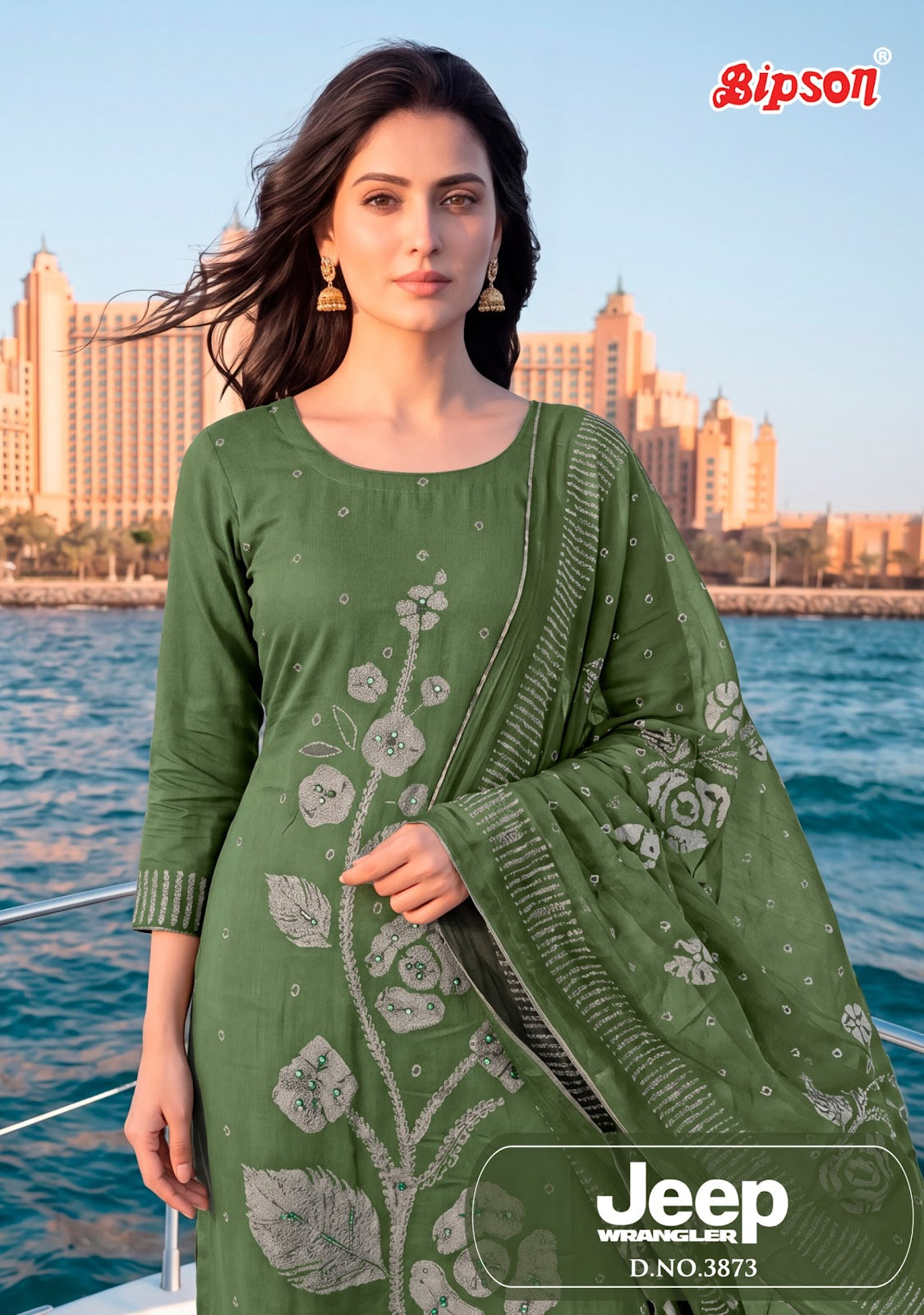 Jeep Wrangler 3873 Bipson Prints Roman Silk Pant Style Suits Supplier Gujarat
