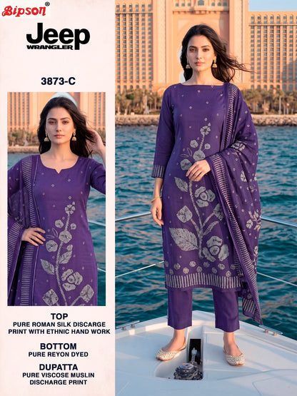 Jeep Wrangler 3873 Bipson Prints Roman Silk Pant Style Suits Supplier Gujarat
