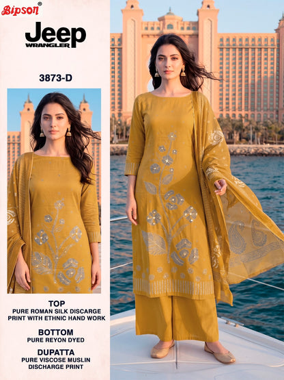 Jeep Wrangler 3873 Bipson Prints Roman Silk Pant Style Suits Supplier Gujarat