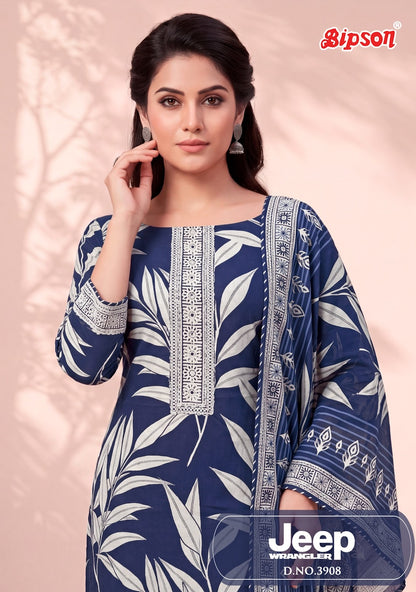Jeep Wrangler 3908 Bipson Prints Roman Silk Pant Style Suits Manufacturer Gujarat