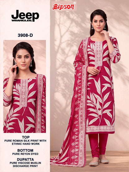 Jeep Wrangler 3908 Bipson Prints Roman Silk Pant Style Suits Manufacturer Gujarat