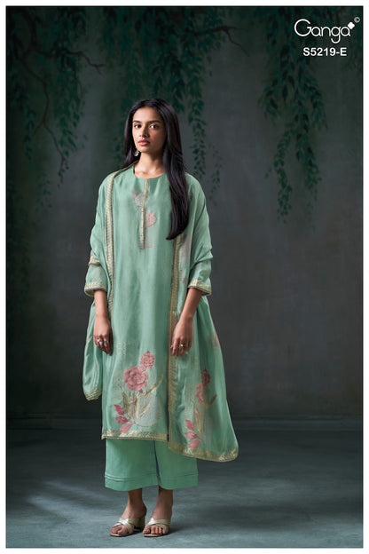 Jeeshka S5219 Ganga Woven Pant Style Suits Supplier Gujarat