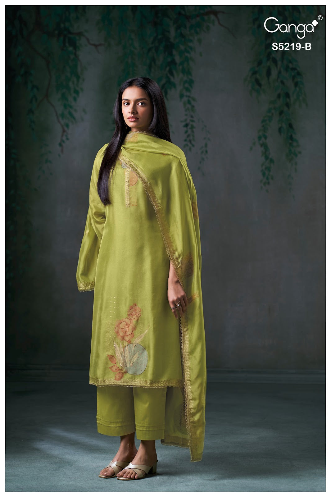 Jeeshka S5219 Ganga Woven Pant Style Suits Supplier Gujarat