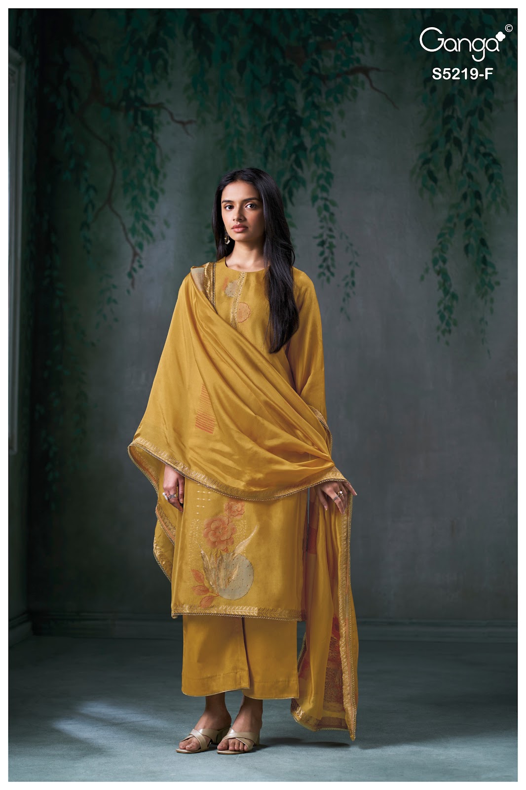 Jeeshka S5219 Ganga Woven Pant Style Suits Supplier Gujarat