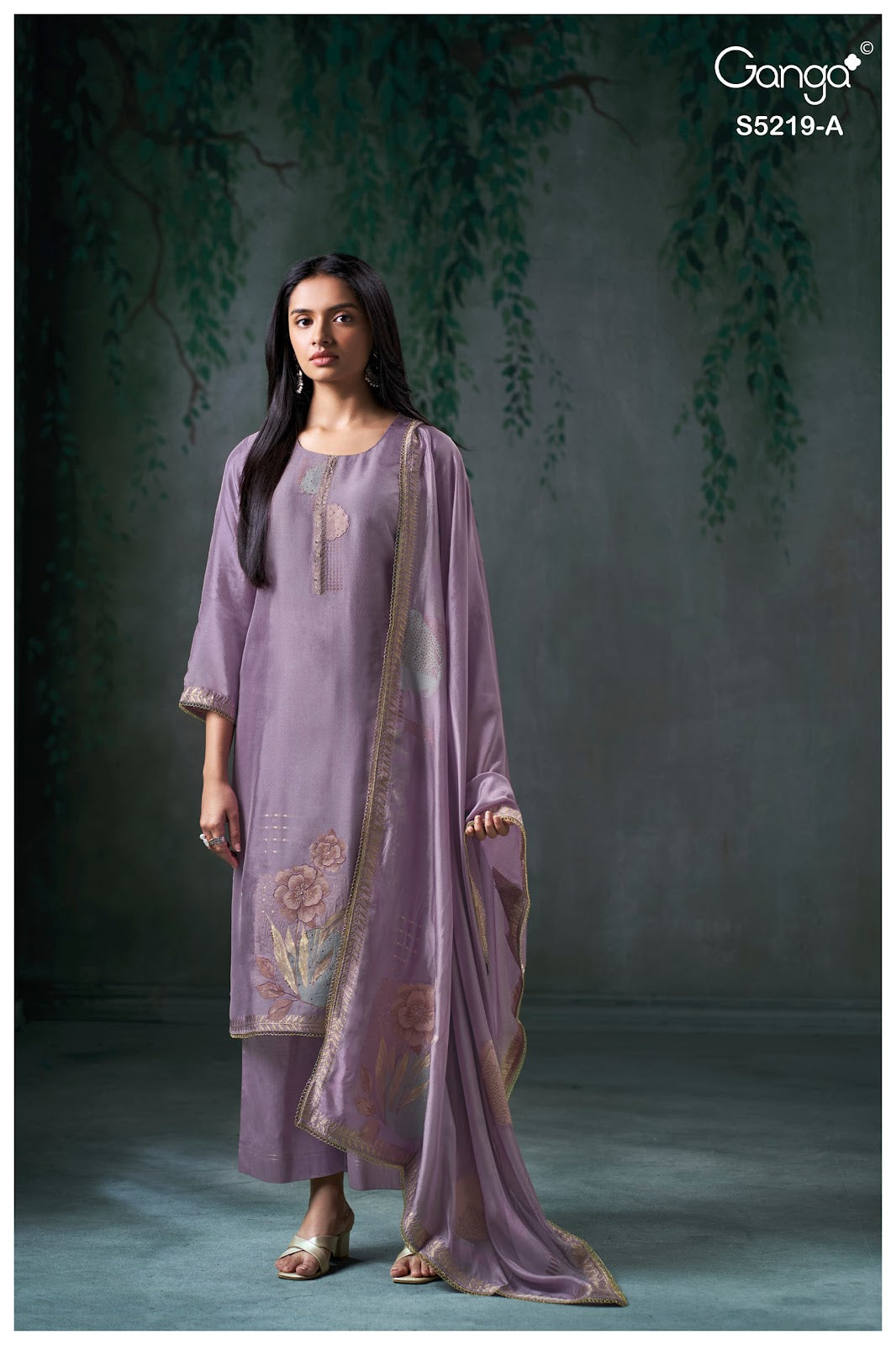 Jeeshka S5219 Ganga Woven Pant Style Suits Supplier Gujarat