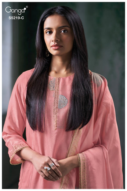 Jeeshka S5219 Ganga Woven Pant Style Suits Supplier Gujarat