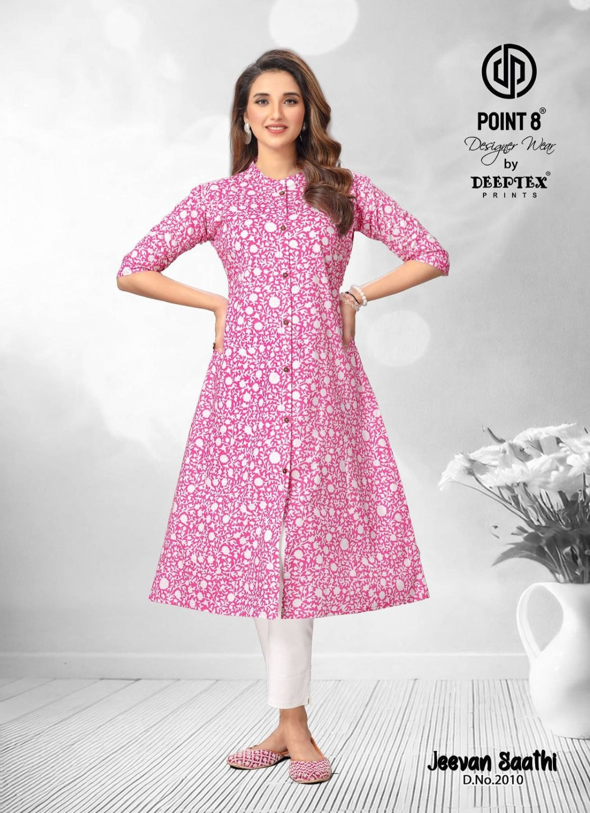 Jeevan Sathi Vol 2 Deeptex Prints Cotton A-Line Kurti Manufacturer India