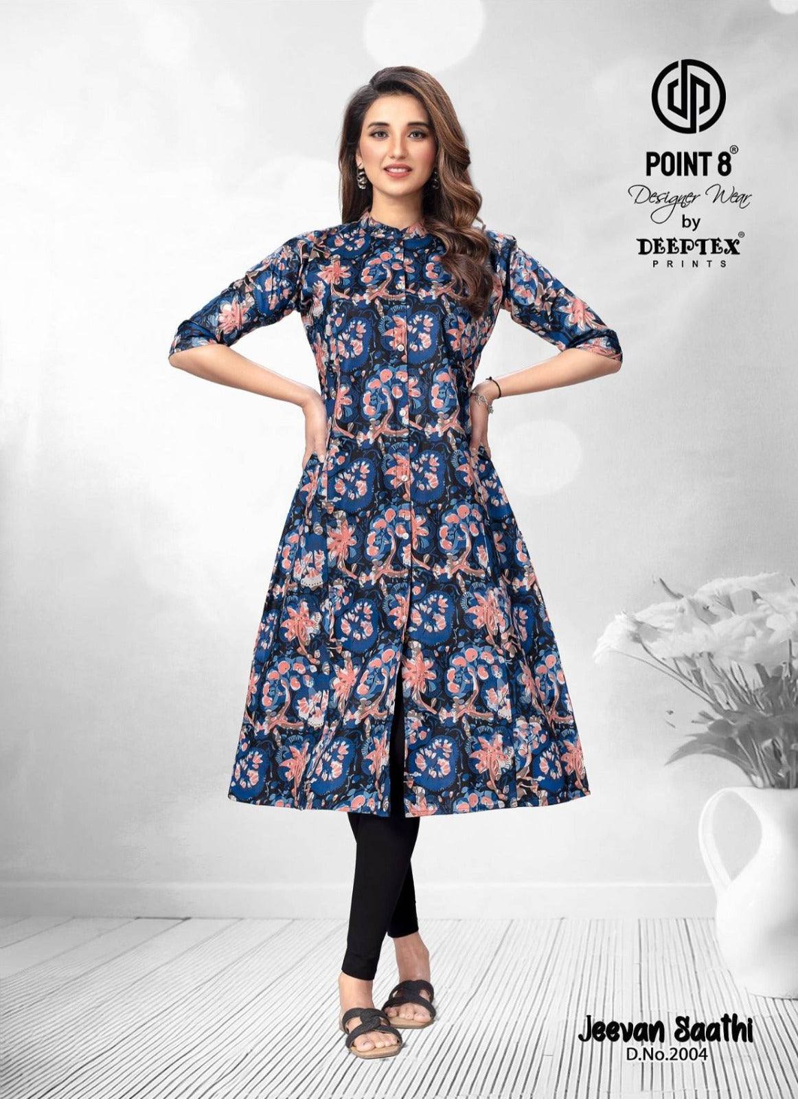 Jeevan Sathi Vol 2 Deeptex Prints Cotton A-Line Kurti Manufacturer India