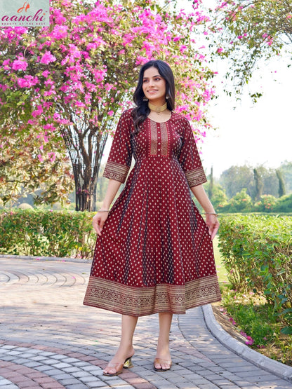 Jeevika 2.0 Aanchi Anarkali Kurtis Wholesaler