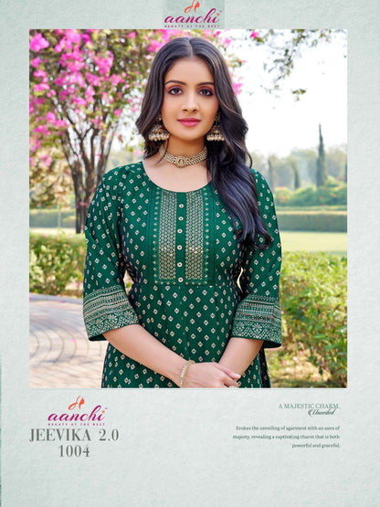 Jeevika 2.0 Aanchi Anarkali Kurtis Wholesaler
